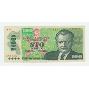 Československo - bankovky 1970 - 1989, 100 Koruna 1989, série A28, BHK.106, He.119a