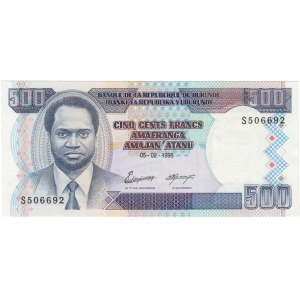 Burundi, 500 Francs 05.02.1995, Pick.neuvádí (datum neuvedeno,