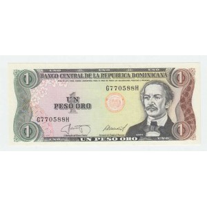 Dominikánská republika, 1 Peso Oro 1987, Pick.126b