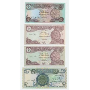 Irák, 1/2 Dinar 1985, 1/2 Dinár 1993, 1/2 Dinár 1993,