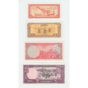 Kambodža, 5 Riels (1972), 0.5 Riel 1979, 1 Riel 1979, 20 Riel