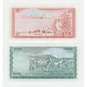 Keňa, 5 Shillings 1978, 10 Shillings 1978, Pick.15,16 2ks