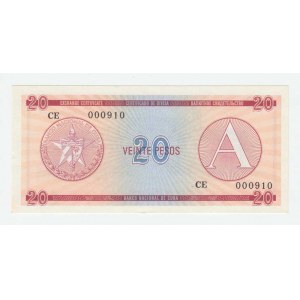 Kuba, 20 Pesos (1985) - série A, Pick.FX5