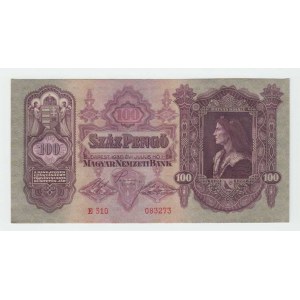 Maďarsko, 100 Pengö 1930, Pick.98