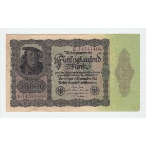 Německo, 50.000 Marka 19.11.1922, Pick.80, Ros.78 - série E