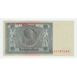 Německo, 10 Marka 1929, Pick.180a, Ros.173b - podt.K - sér.K