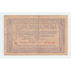 Polsko, 1 Marka 17.5.1919, Pick.19, Mil.19a