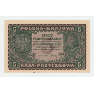 Polsko, 5 Marek 1919, Pick.24, Mil.24b