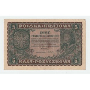 Polsko, 5 Marek 1919, Pick.24, Mil.24c
