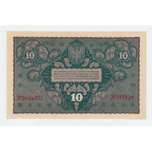 Polsko, 10 Marek 1919, Pick.25, Mil.25c