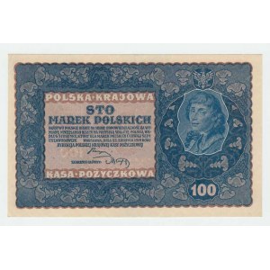 Polsko, 100 Marek 1919, Pick.27, Mil.27b
