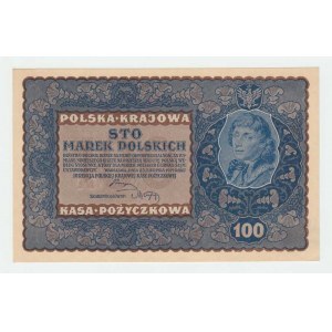 Polsko, 100 Marek 1919, Pick.27, Mil.27c
