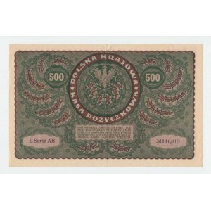 Polsko, 500 Marek 1919, Pick.28, Mil.28c