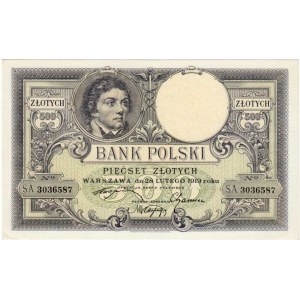 Polsko, 500 Zlotých 1919 (1924), Pick.58, Mil.54a
