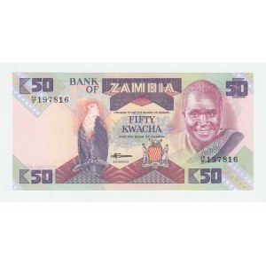 Zambie, 50 Kwacha (1986-1988), Pick.28a