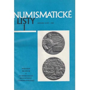 Numismatické časopisy a sborníky :, NSČS - Numismatické listy 1963 - 1964, dva kompletní