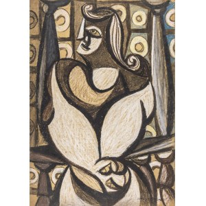 Skarżyński Jerzy (1924-2004), Sitting figure, 1947