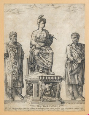 Beatrizet Nicolas [przypisywane], Roma victrix de Dacia provincia… [Rzym triumfujący nad Dakami], 1549