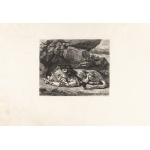 Delacroix Eugenius (1798 - 1863), Lew z gór Atlas, 1829