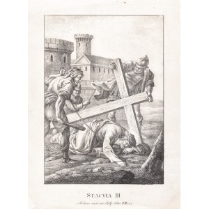 Autor nieznany, Droga Krzyżowa, Stacja III, 1820