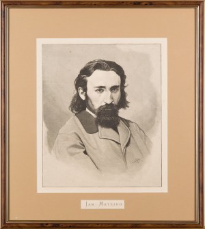 Florian CYNK (1838-1912), Portret Jana Matejki, 1874-1876