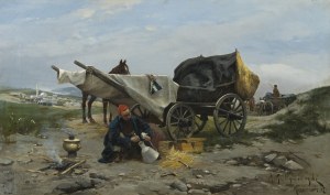 Wywiórski Michał Gorstkin, ODPOCZYNEK W DRODZE, 1887