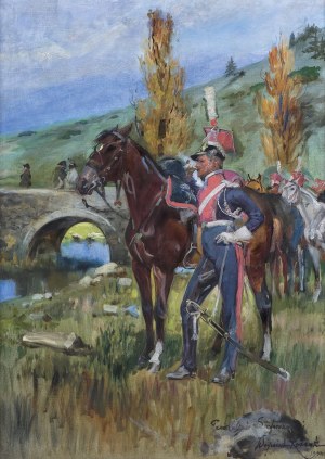 Kossak Wojciech, SZWOLEŻER GWARDII POLSKIEJ POD SOMOSIERRĄ, 1940