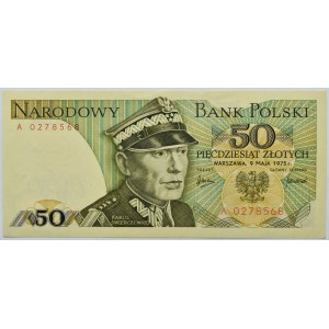 Polska, PRL, 50 złotych 1975, seria A - pierwsza seria, Warszawa