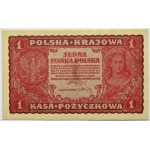 Polska, II RP, 1 marka 1919, I seria BE, UNC
