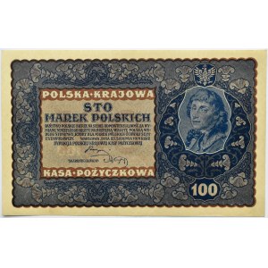 Polska, II RP, 100 marek 1919, Warszawa, IE seria S