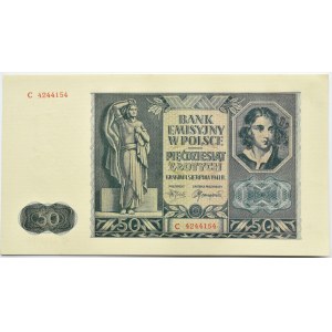 Polska, Generalna Gubernia, 50 złotych 1941, seria C, UNC