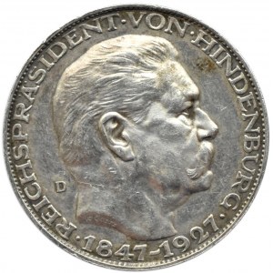 Niemcy, Medal Paul von Hindenburg (1847-1927), srebro, Monachium