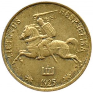 Litwa, 1 centas 1925, Birmingham, rzadkie