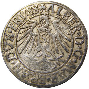 Prusy Książęce, Albrecht, grosz pruski 1542, Królewiec