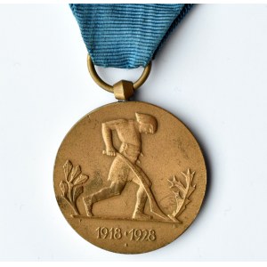 Polska, II RP, Medal 10-lecia Odzyskania Niepodległości Polski, tzw. oracz (3)