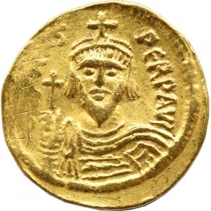 Cesarstwo Wschodnie, Bizancjum, Fokas (602-610), solidus, Konstantynopol