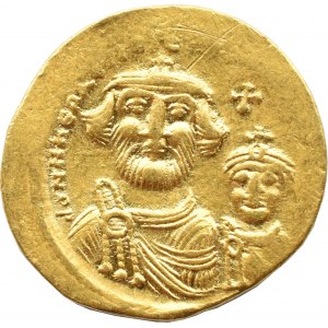 Cesarstwo Wschodnie, Bizancjum, Herakliusz i Herakliusz Konstantyn (613–638), solidus Konstantynopol