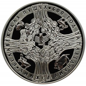 Białoruś, 1 rubel 2009, Puszcza Białowieska - 600 lat
