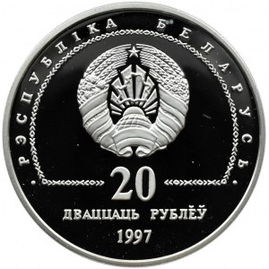 Białoruś, 20 rubli 1997, 75-lecie Systemu Bankowego