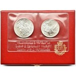 San Marino, lot monet 500-1000 lirów 1991/92 R, Rzym, etui+certyfikat, UNC