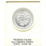Włochy, 500 lirów 1985 R, Rzym, Włoska Prezydencja w UE, UNC