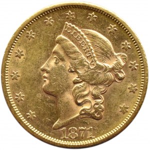USA, 20 dolarów 1871 S, San Francisco
