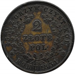 Powstanie Listopadowe, 2 złote 1831 K.G., Warszawa