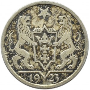 Wolne Miasto Gdańsk, 1 gulden 1923, Utrecht, ładny egzemplarz