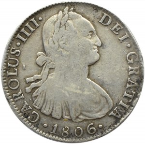 Hiszpania/Meksyk, Karol IV, 8 reali 1806, Meksyk
