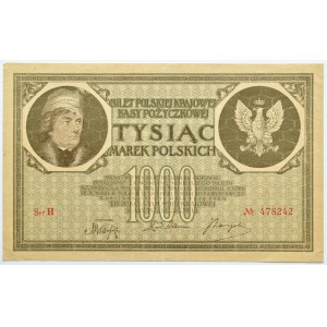 Polska, II RP, 1000 marek 1919, seria H, zwn. nr 3