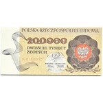 Polska, III RP, 200 000 złotych 1989, seria P, Warszawa, UNC