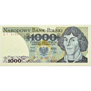 Polska, PRL, M. Kopernik, 1000 złotych 1979, Warszawa, seria BT, UNC