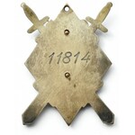Poland, Second Republic, Commemorative badge of General J. Haller's Army, so called Haller's swords with diploma of awarding