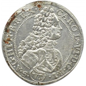 Śląsk, Karol VI, 6 krajcarów 1714, Wrocław